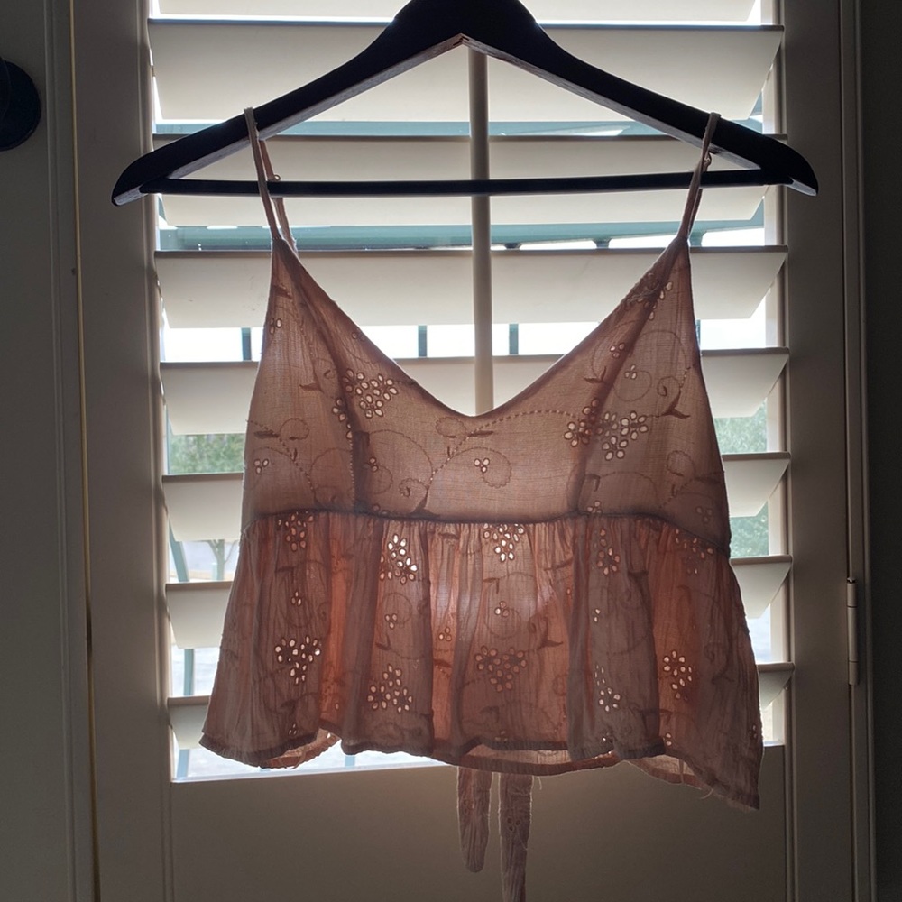 Pink crop top